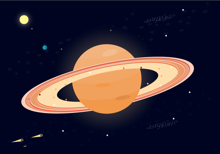 Vector Planeta Saturno Libre