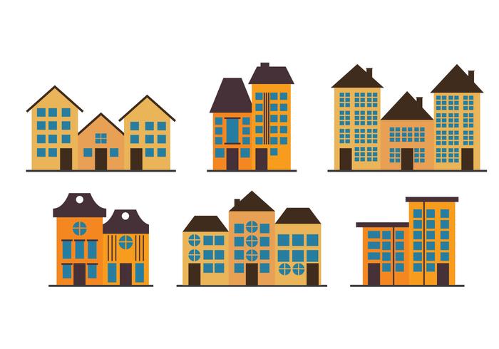 Townhomes Vectors Townhomes Vectors