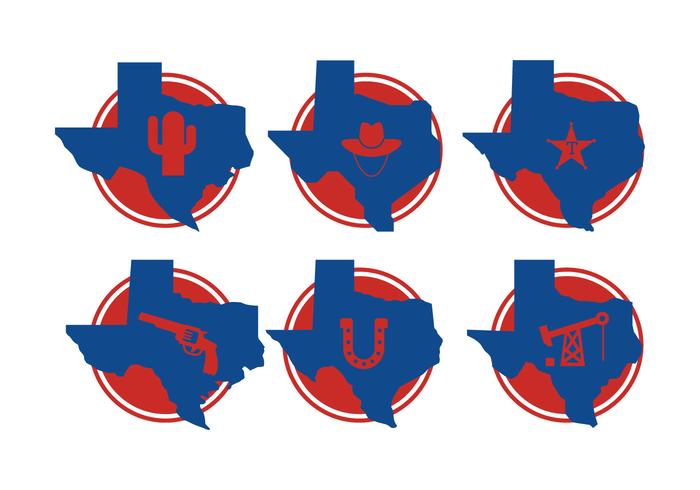 Texas Map Vectors