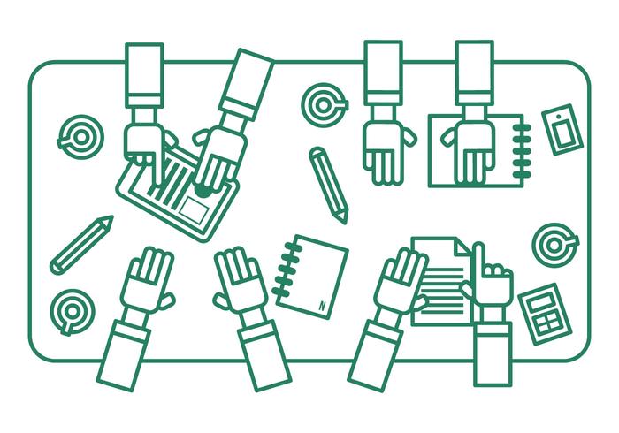 Vector Illustration of Teamwork Vector Illustration of Teamwork