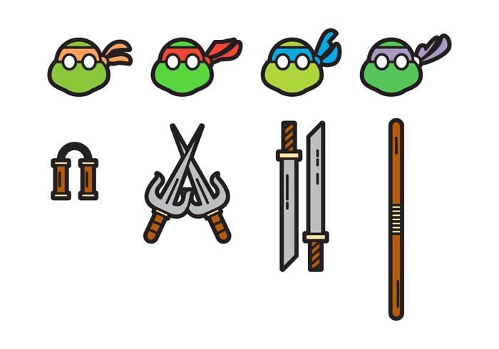Free Cute Ninja Turtles Vectors Free Cute Ninja Turtles Vectors