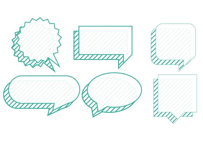 Set of chat bubbles vector