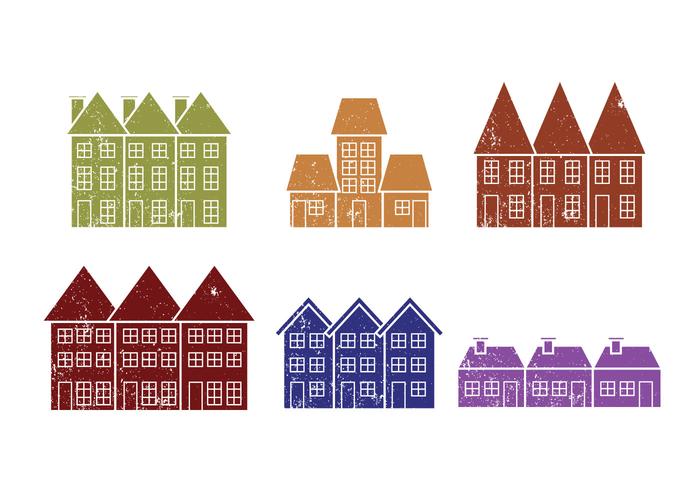 Townhomes Vectors Townhomes Vectors
