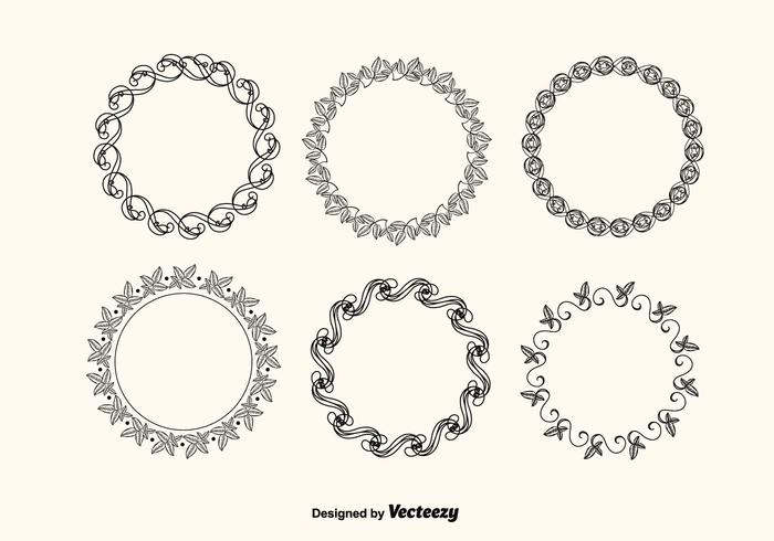 Vector Decorative Frames Set