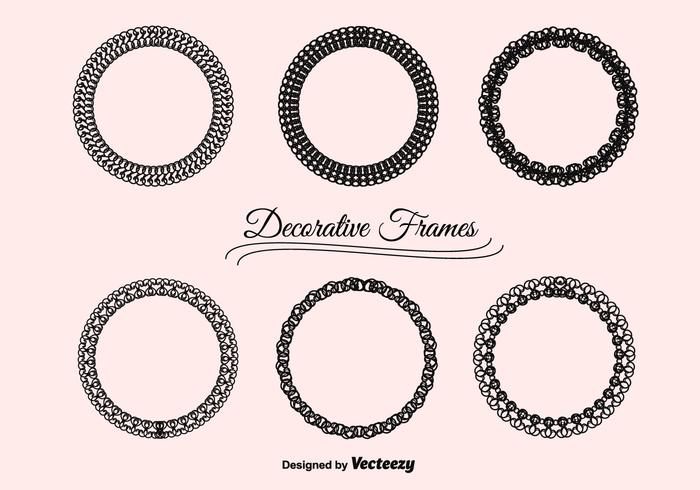 Vector Decorative Frames Set