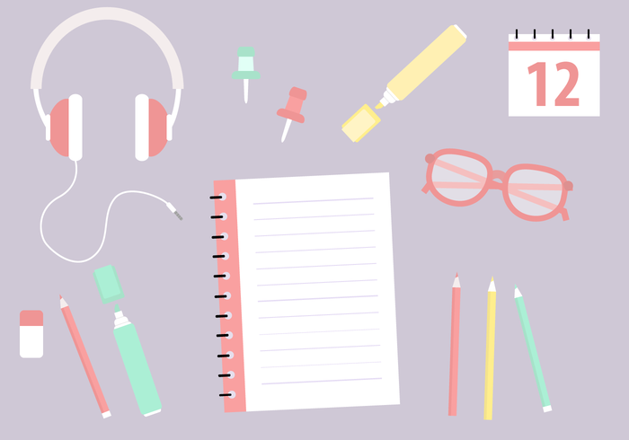 Free School Supplies Vector