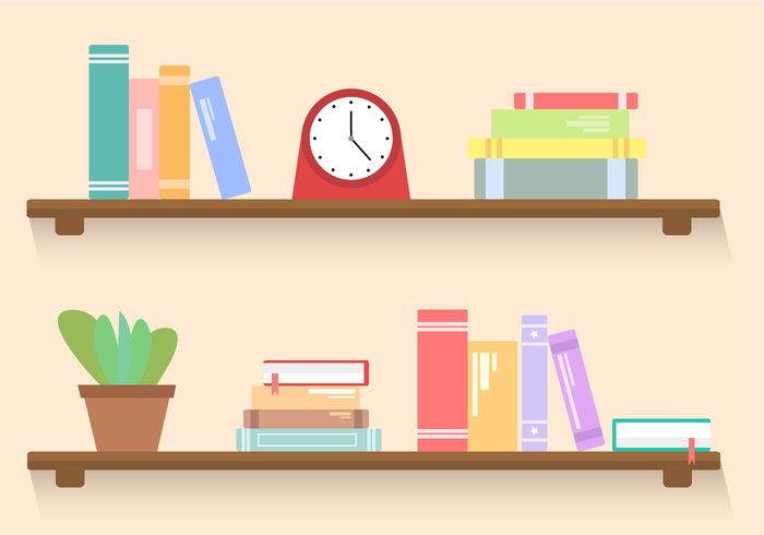 Bookshelf Vector