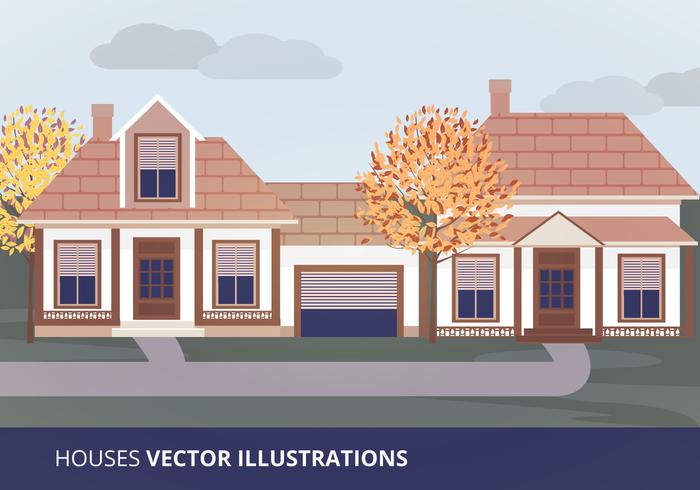 Houses Vector Illustration Houses Vector Illustration