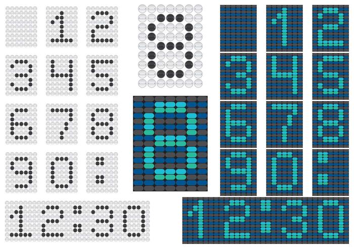 Numeral Counter Vectors Numeral Counter Vectors