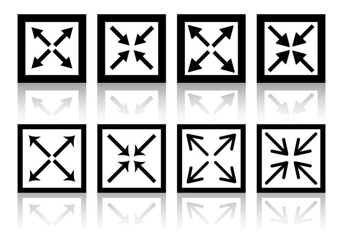 Full screen icon vectors Full screen icon vectors