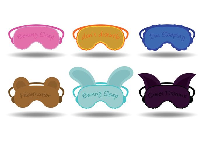 Sleep mask vectors Sleep mask vectors