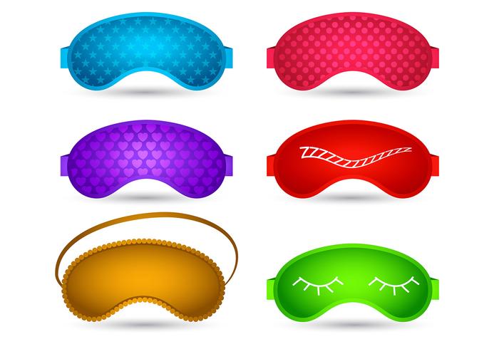 Sleep mask vector Sleep mask vector