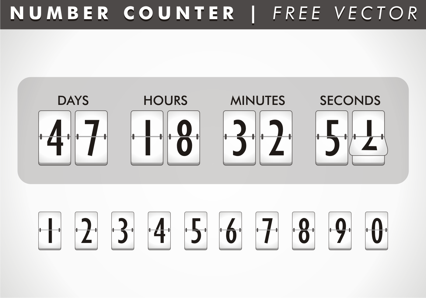 Number Counter Vector Download Free Vector Art, Stock Graphics & Images