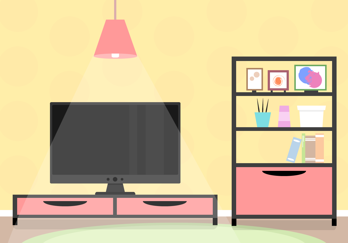 Free Living Room Vector - Download Free Vector Art, Stock Graphics & Images