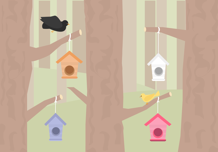 Vector Birdhouse gratis