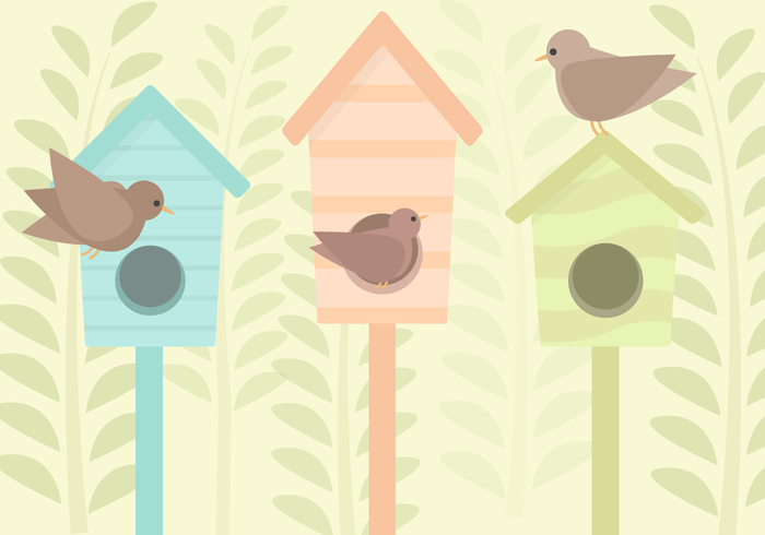 Vector Birdhouse gratis