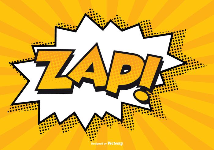 Comic ZAP! Ilustración vector