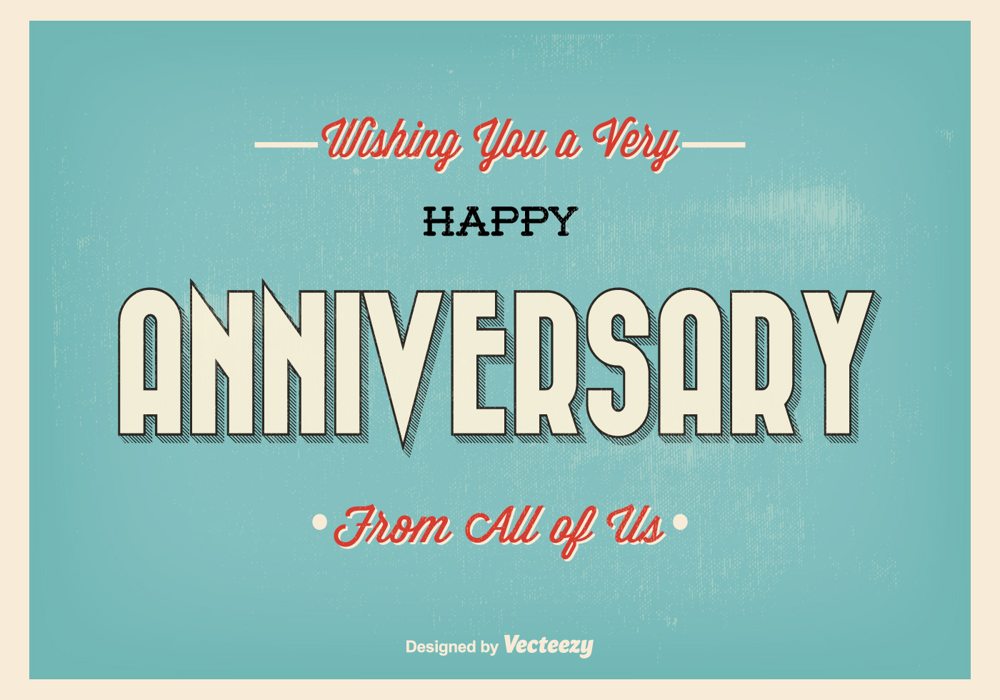 Retro Typographic Happy Anniversary Illustration Download Free Retro Typographic Happy Anniversary Illustration Download Free