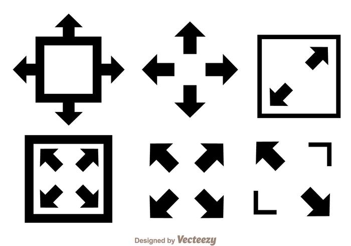 Iconos de la pantalla del sitio web vector