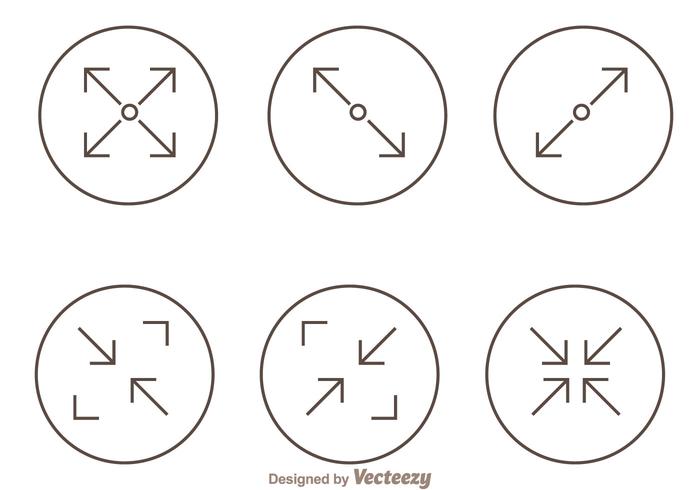 Trendy Web Page Screen Icons vector