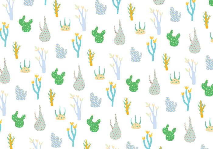 Plants pattern background vector