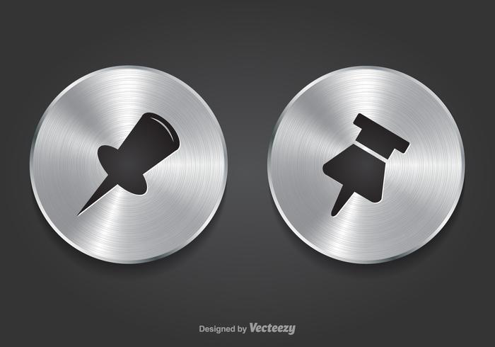 Free Thumb Tack Vector Metal Buttons