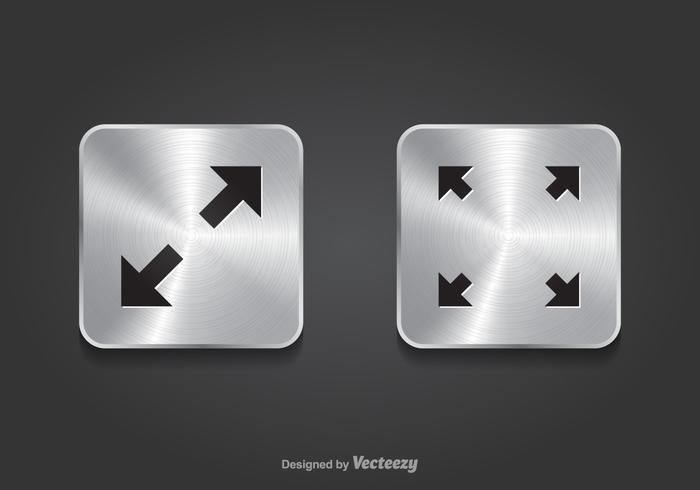 Free Full Screen Vector Metal Icons