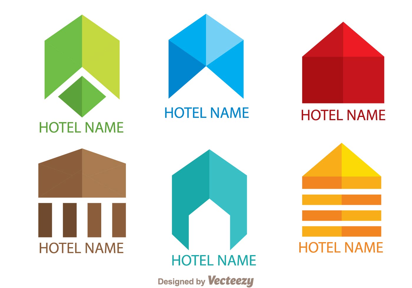 Colorful Simple Hotels Logo Vectors - Download Free ...
