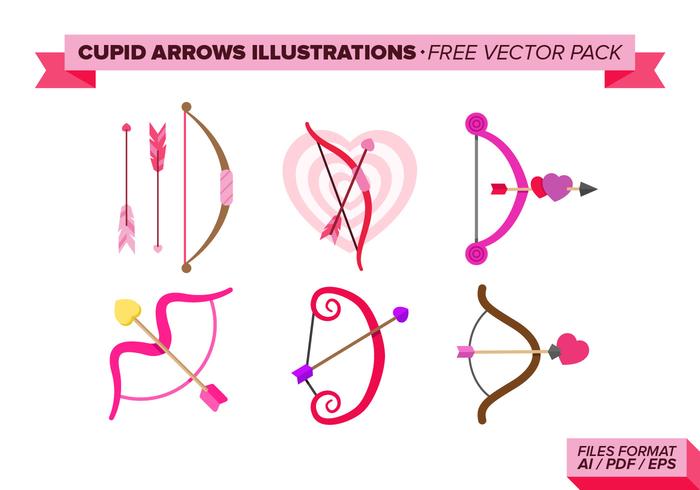 Cupid Arrows Illustrations Free Vector Pack Cupid Arrows Illustrations Free Vector Pack