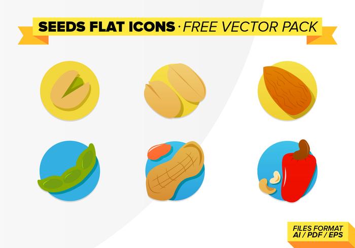 Seeds Flat Icons Free Vector Pack Seeds Flat Icons Free Vector Pack