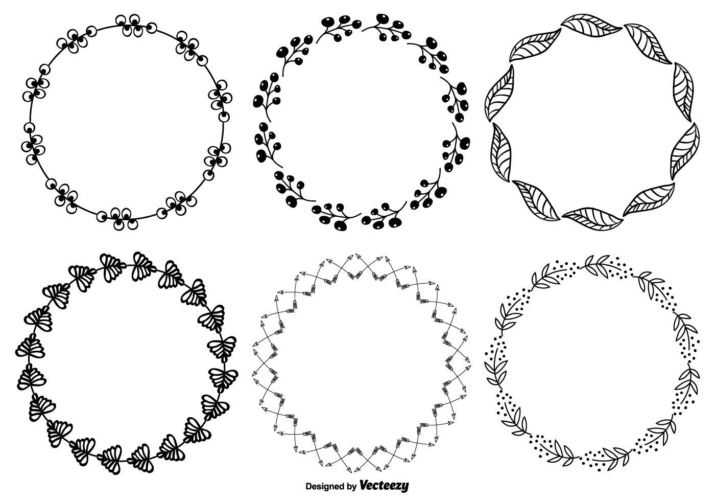 Download Cute Hand Drawn Style Frame Set - Download Free Vectors ...