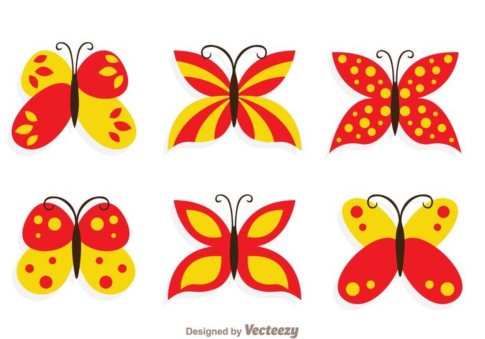 Butterfly Collection Set vector