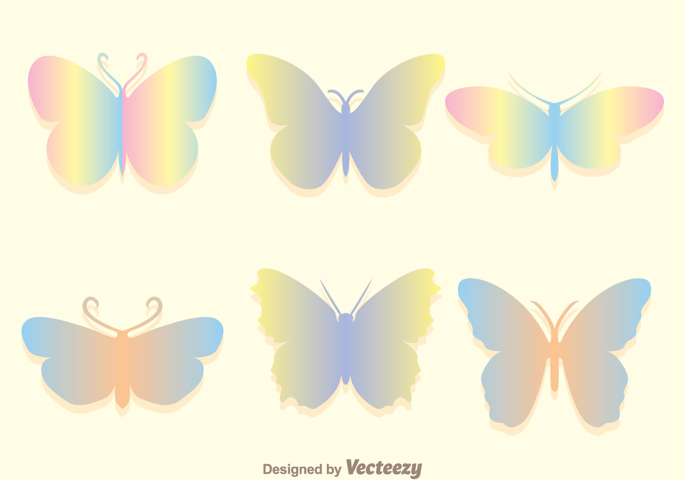 Soft Rainbow Butterfly Icons Set 95952 Vector Art at Vecteezy Soft Rainbow Butterfly Icons Set 95952 Vector Art at Vecteezy