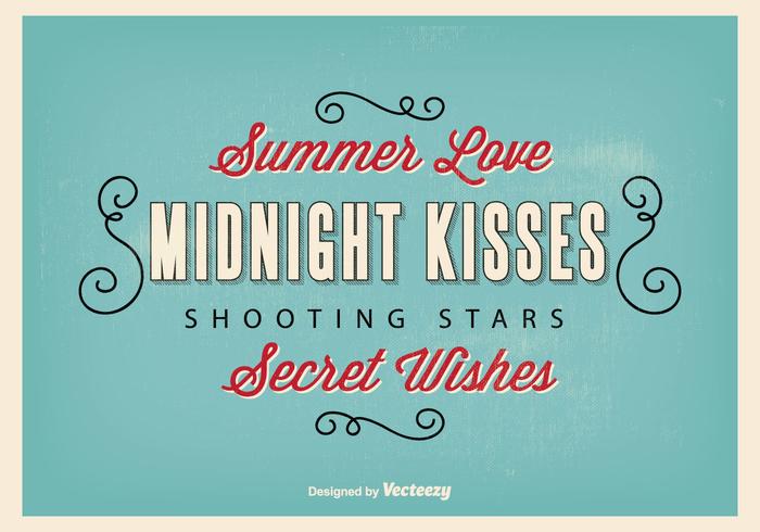 Retro Typographic Illustration vector