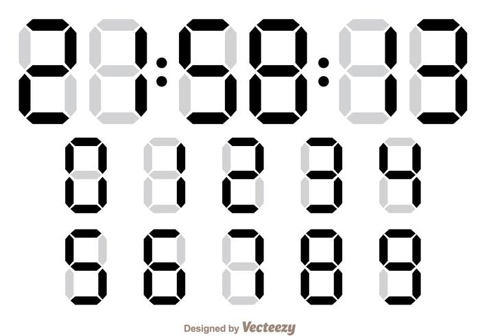 Digital Number Counter vector