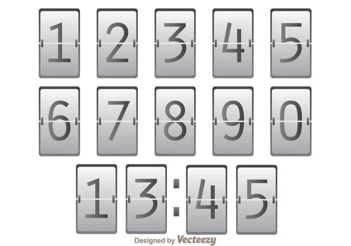 Numeric Scoreboard Vector