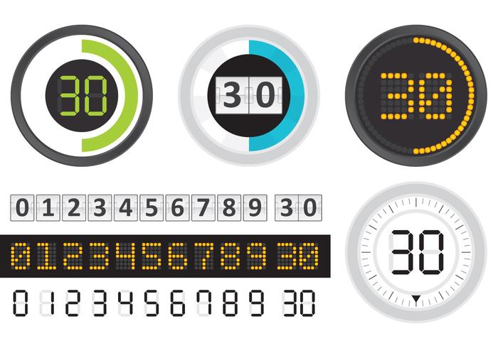 Digital Counters vector