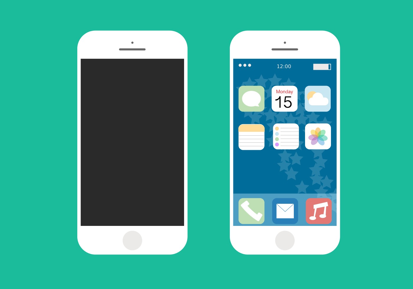 Download iPhone 6 Flat Vector - Download Free Vectors, Clipart ...