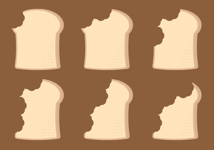 Bread Bite Timelapse Vector