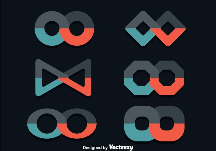 Infinity Flat Icons vector