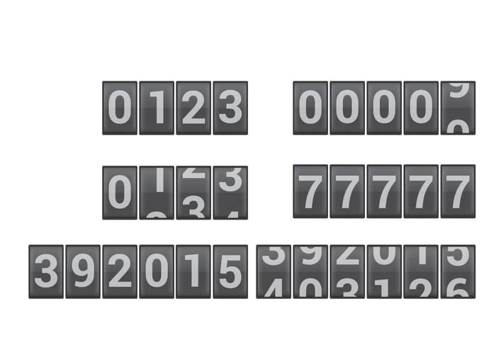 Number counter vectors