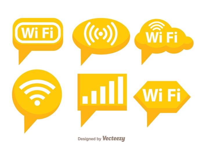 Orange Wifi Symbol vector