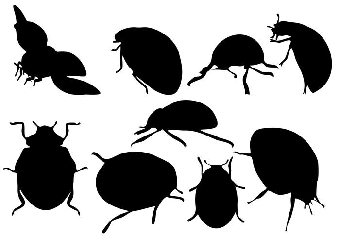 Free Ladybug Silhouette Vector