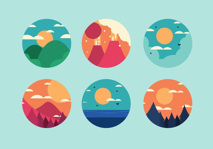 Free 6 Mountain Vectors