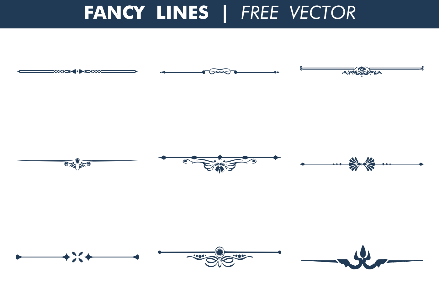 Download Decorative Fancy Lines Vector - Download Free Vectors ...