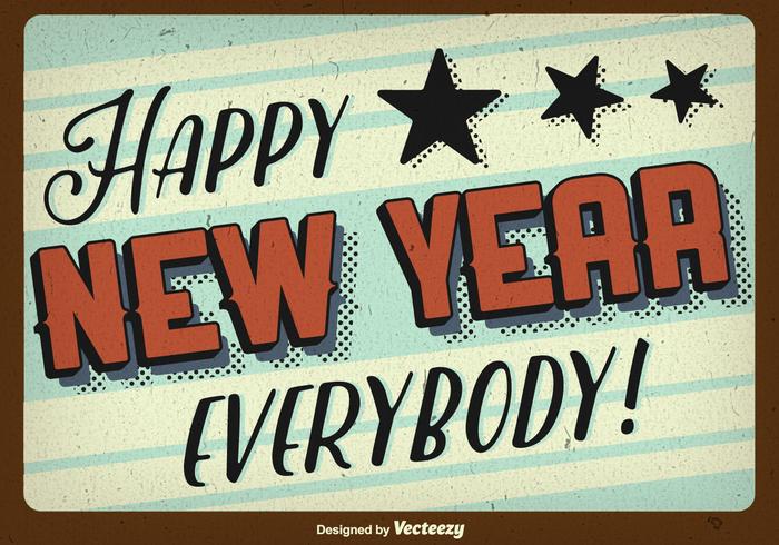 Happy New year background vector