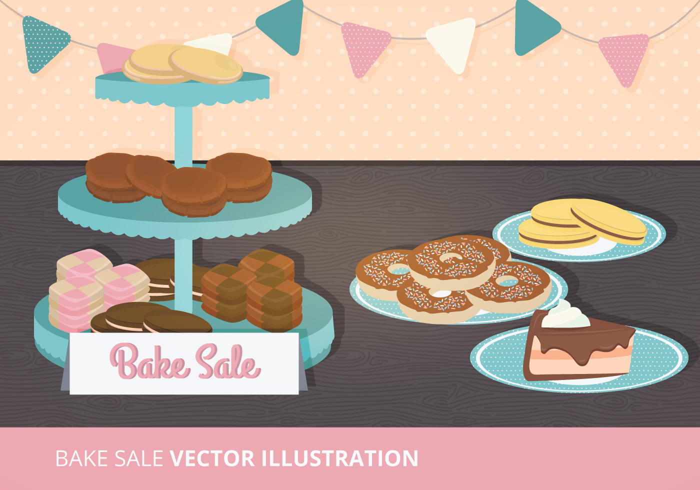 Bake Sale Vector Illustration - Download Free Vector Art, Stock