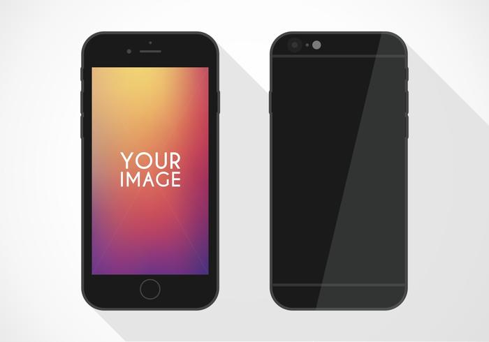 Download Flat Phone Vector Mockup - Download Free Vectors, Clipart ...