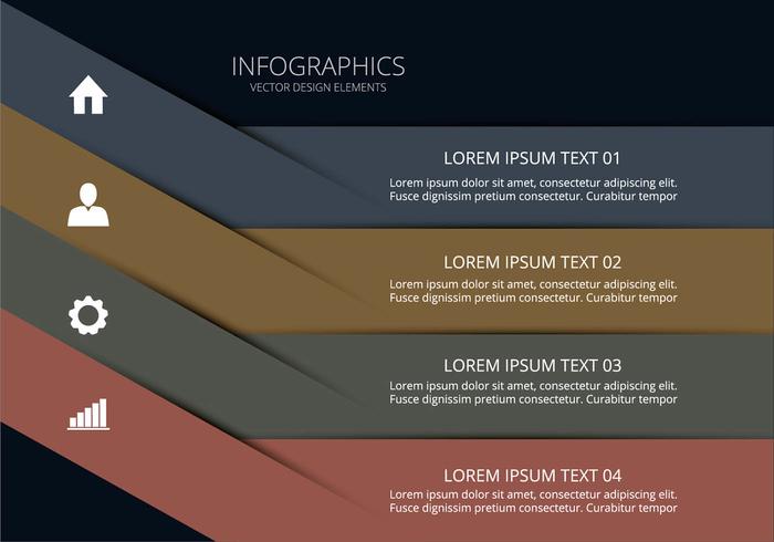 Clean infographic vector