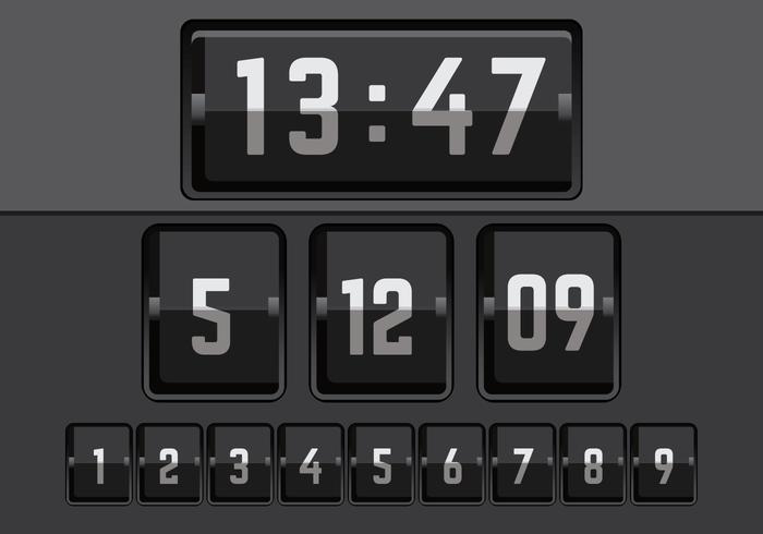 Number Counter Vector